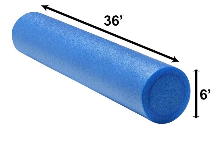 30cm EPE Foam Roller for Deep Tissue Muscle Massage & Physical Therapy Relieves Pain & Soreness Dense