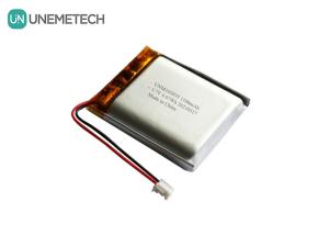 Wholesale UNEMETECH 3.7V 1100mAh Lithium Polymer Battery / Long Cycle Life Rechargeable Lipo Battery 103035 from china suppliers