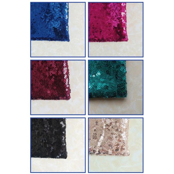 Luxury Elegant Wholesale Factory Direct Sequin Embroidery Fabrics Home Textile Gold Sequin Fabric From China