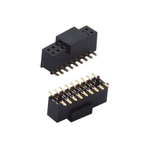 Customized 2.54mm Dual Row SMT Header Connector Gold Flash For Pcb Board
