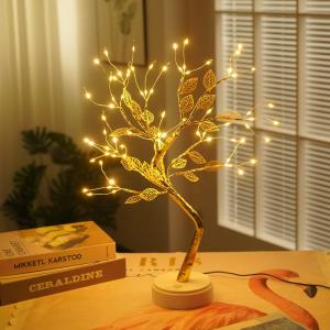 China 108 LED USB 3D Table Copper Wire Christmas Tree Lights For Home on sale