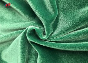 Wholesale Shiny Green Warp Knitted Polyester Elastane Fabric For Garment Dress Blanket from china suppliers