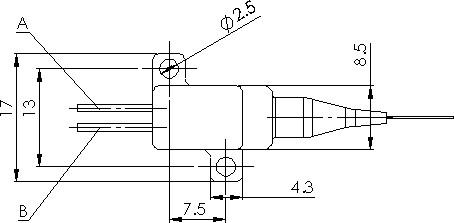 Quality Uncooled Multimode Laser Diode Module 830nm 1W for sale