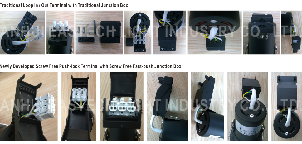 China GU10 Aluminium Centre Tilt LED Fire Rated Downlight - Satin Nickel Color