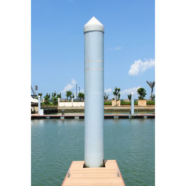 Heavy Duty PE Fiberglass Plastic Piling Caps For Marine Dock Pontoon Dock
