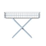 Folding Metal Wire Mobile Dump Table With Square Tube Foot