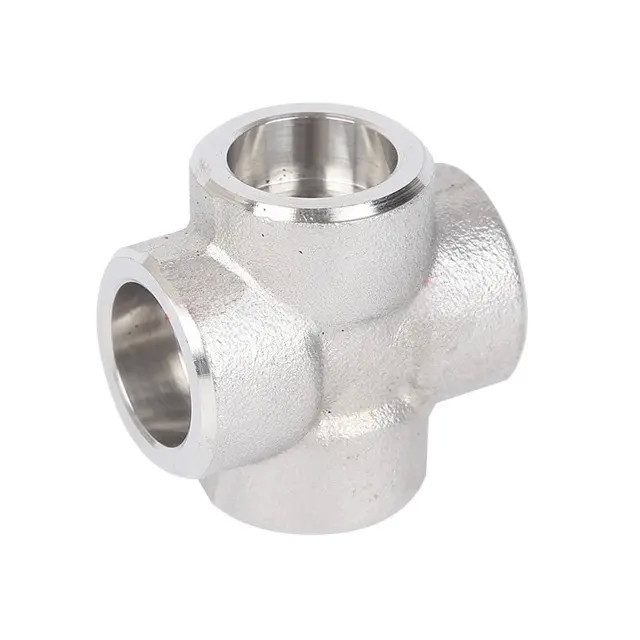 1/2 End Connection Size Cross-Connection Pipe Fitting Manufactured By Forged Process Schedule 40