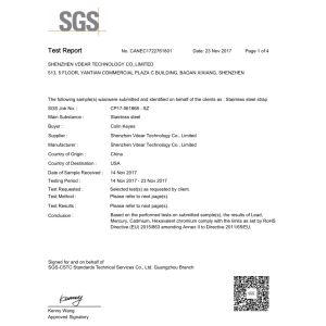 Shenzhen Vdear Technology Co., Limited Certifications