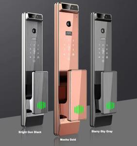 Wholesale Glomarket Tuya Digital Smart Lock Fully Automatic Biometric System Security Fingerprint 3d Face Recognition Password Door Lock from china suppliers