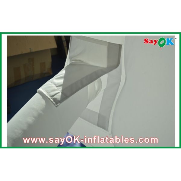 Oxford Cloth White Inflatable Event Air Tent , Customized Inflatable Tunnel Family Air Tent party