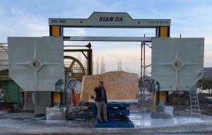 China High Speed Diamond Wire Saw Machine For High Cutting Width & Ability on sale