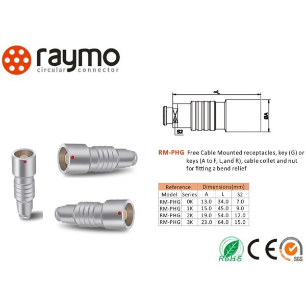 Extension Cable Waterproof Power Connector Free Receptacle High Packing Density