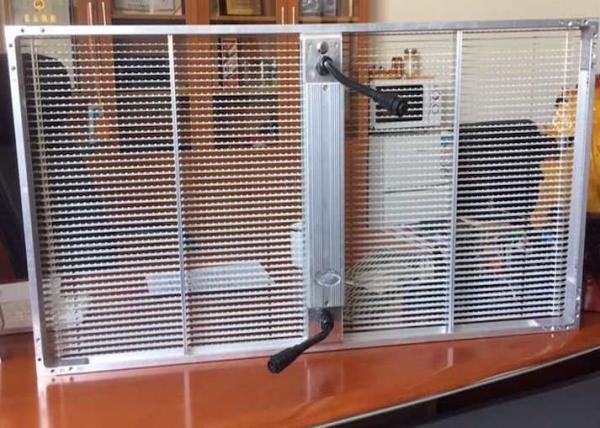 Quality 80% High Transparency High Brightness Glass Wall Led Screen 5 X 8mm for sale