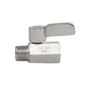 China Waterborne Oleic Acid Mini Ball Valve equipped with Stainless Steel Handle Material on sale