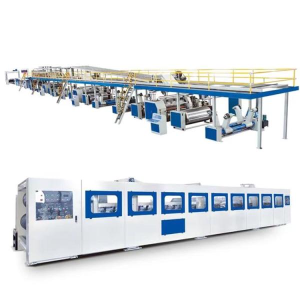 Quality Corrugated Cardboard Production Line With 3 5 Or 7 Layers And Advanced Technology for sale