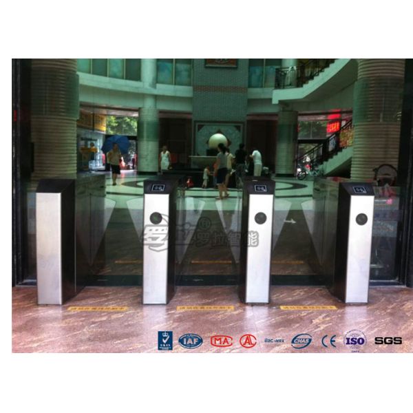 Heavy Duty Industrial Speed Flap Barrier Turnstile For Handicap Channel