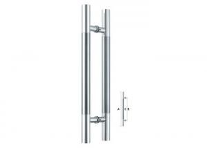 Wholesale H Stainless Steel Sliding Glass Door Handles , Commercial Door Pulls SS201 SS304 from china suppliers