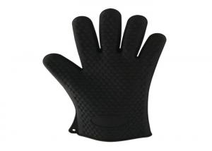 Wholesale Food Grade Black Silicone Oven Gloves food grade silicone Heat Resistant Work Gloves Hot Pressing from china suppliers