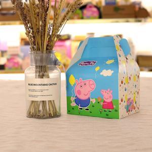Wholesale Top Seller Cute Cartoon Peppa Pig , Happy Lamb , Bear Cupcake  Muffin Cake Boxes Removable Inserts with Handle from china suppliers