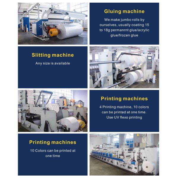 Adhesive Barcode Sticker Direct Thermal Sticker Labelsticker Weifang Superreliable Brand