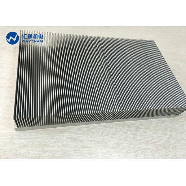 6063 Alloy Extruded Aluminum Heat Sink Silver Anodized Fast Heat Conduction
