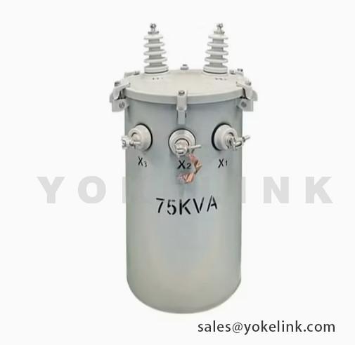 Quality 75KVA CSA C2.2-06 Single Phase Transformer With Radiator For Industrial Electricity for sale