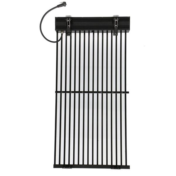 High Transparency LED Curtain Display Simple Structure Neat Design Cost