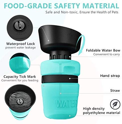 Leak Proof Outside Portable Squeeze Dog Water Bottle