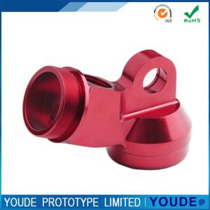 China Metal Rapid Prototyping Fast CNC Machining With Red Anodizing on sale