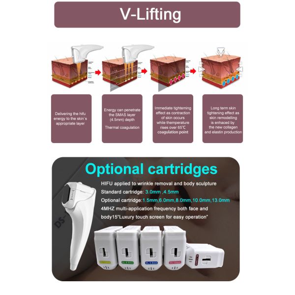 Vertical VMax 9d Hifu Machine Hifu 9d Facial Y Corporal For Beauty Salon Spa