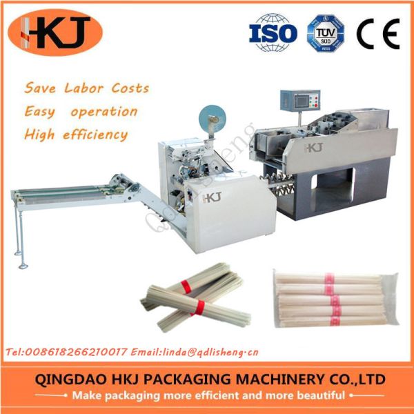 Single Stripe Bundling Rice Vermicelli Machine / Automatic Pillow Packing Machine