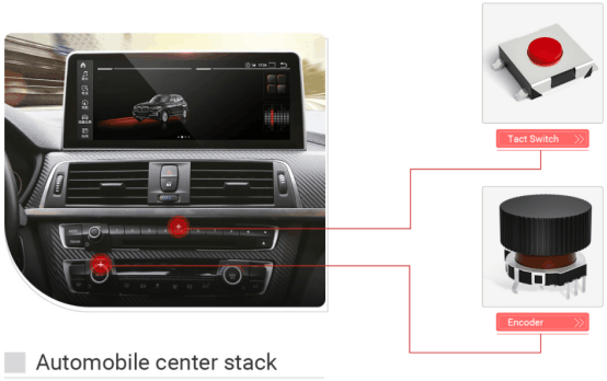 Custom Metal Shaft 5 Pin 11mm Linear Rotary Encoder With Switch