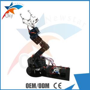 Wholesale Multi functional Diy Roboy Kit , Alloy 6 DOF Robot Arm Clamp Claw Swivel Stand Mount Kit from china suppliers
