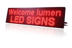 China Red Single Color P10 LED Window Display Signs Outdoor Waterproof on sale