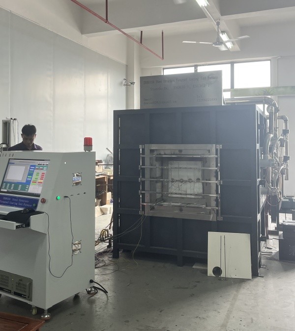 Steel Structure Fireproof Coating Testing Furnace For Fire Resistance Test Of Steel Structure Fireproof Coatings