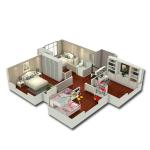 Portable House Foldable Container Home 19X20Ft Expandable Foldable Prefab Mobile
