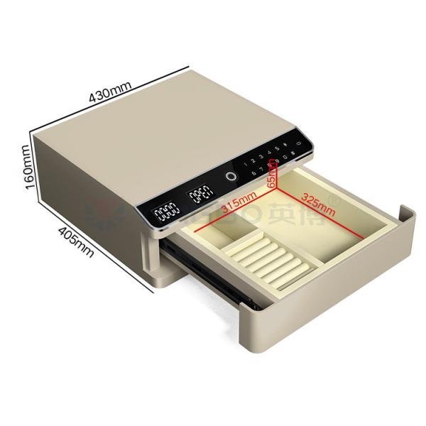 Quality 22kg Biometric Fingerprint Lock Single Layer Jewelry Safe Box With Auto Open for sale