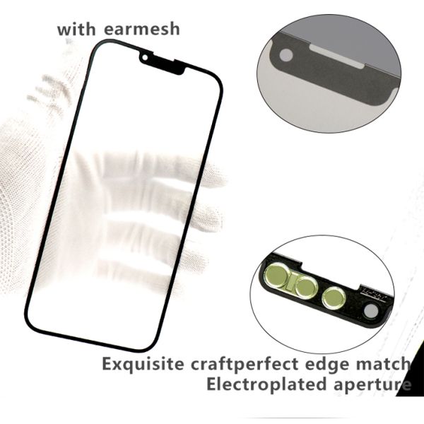 Outer Iphone Front Glass Screen Replacement 13mn/13/13p/13pm With Oca