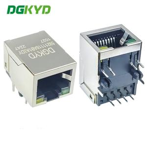 Wholesale DGKYD59211118AB1A3DY1027 RJ45 Without Filter Socket 10P8C With LED 59 Series Y/G from china suppliers
