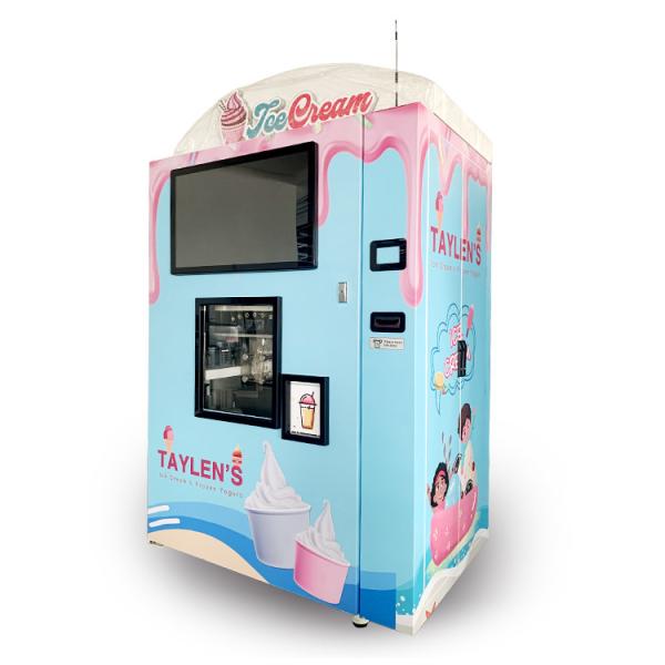 Quality Multi Flavor Credit Card Soft Ice Cream Vending Machine for sale