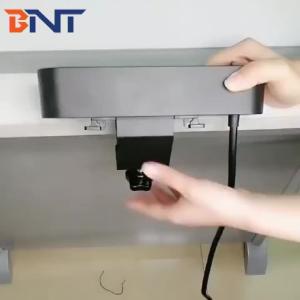 Office use clamp on table edge table socket box with usb charger