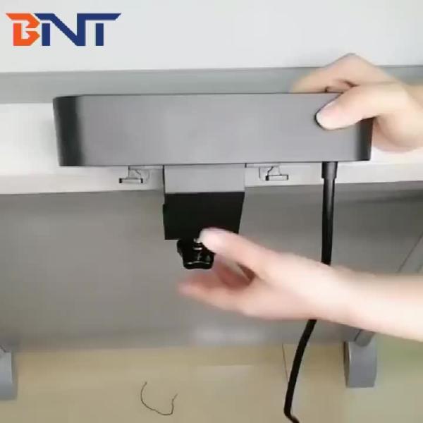 Quality Office use clamp on table edge table socket box with usb charger for sale