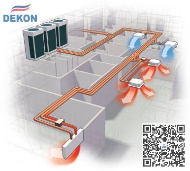 Dekon VRF AIR CONDITIONER DC inverter technology modular type Out door units 28kw under T3 conditions