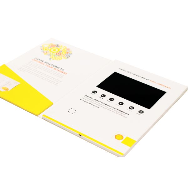 CMYK Offset Printing Video Brochure Cards Customized