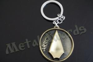 China Modern 3D Souvenir Key Chain , High Polishing Custom Die Cut Metal Keychains on sale