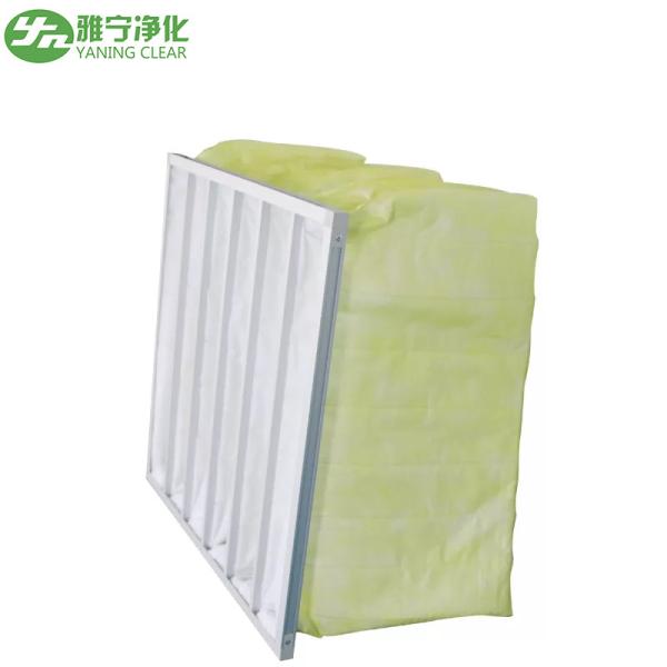 Quality Bag-Type Pocket Air Filter for Front-End Filtration of High-Efficiency Air Filters for sale