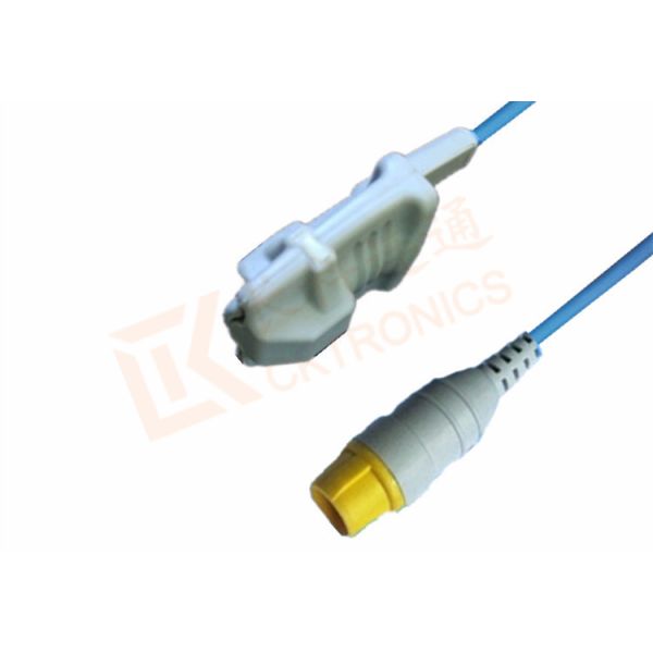 MEK Spo2 Probe Sensor 8 Pin Reusable SpO2 Sensor Adult Silicone Soft Tip
