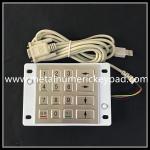 China Waterproof 4X4 Matrix Metal Numeric Keypad 16 Keys R232 Interface for sale