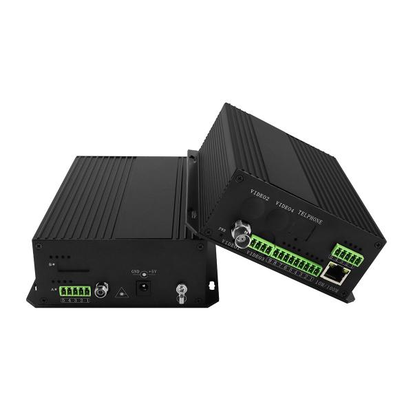 Quality Bidi Data Dry Contact Analog Video Fiber Converter RS232 RS485 Rack Mounted DC12V for sale