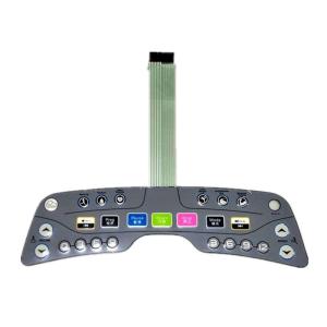 China Top Grade Electrical Switches Matrix Matt Polyester Printing Membrane Keyboards on sale